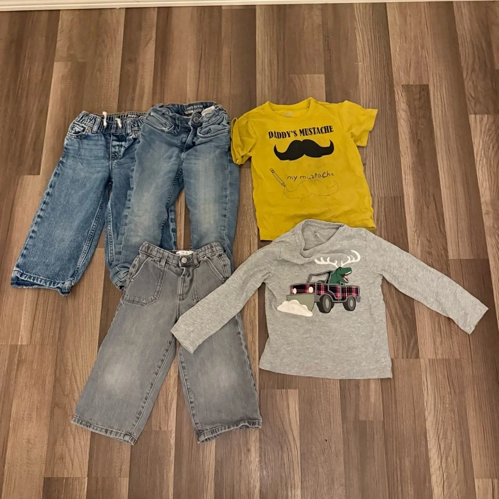 GAP Kids Blue and Gray Jeans Collection